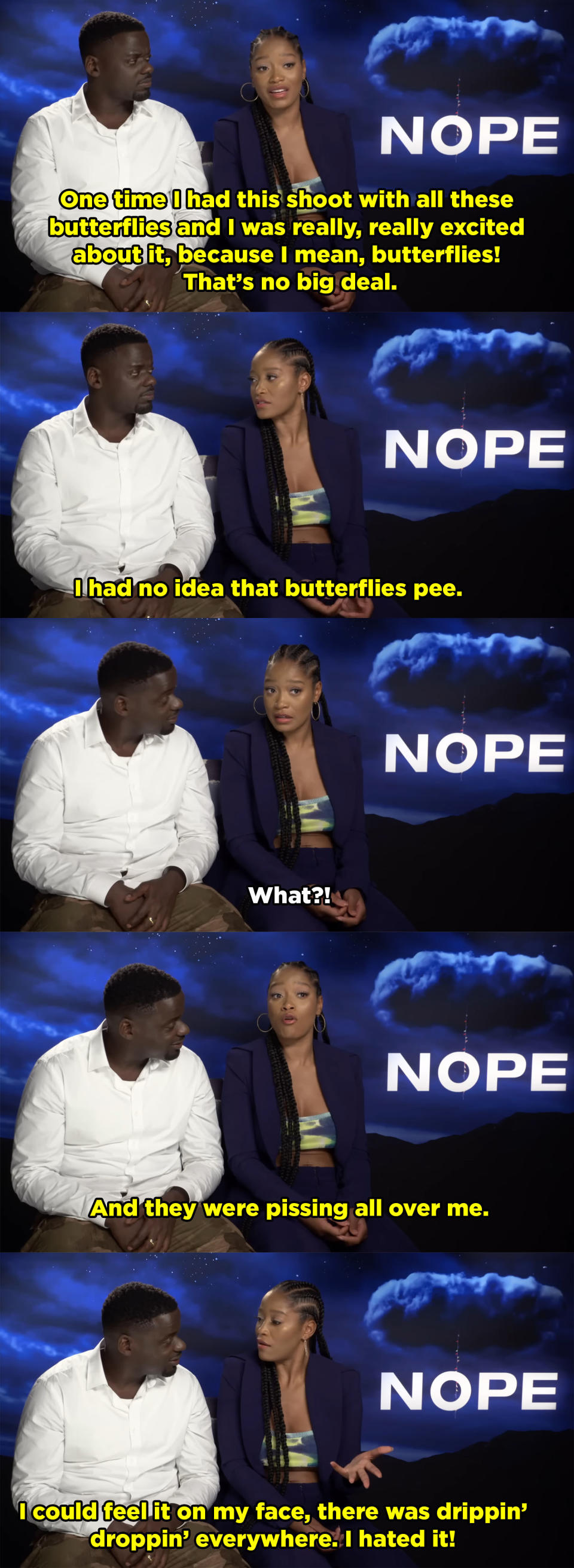 Daniel Kaluuya and Keke Palmer in an interview