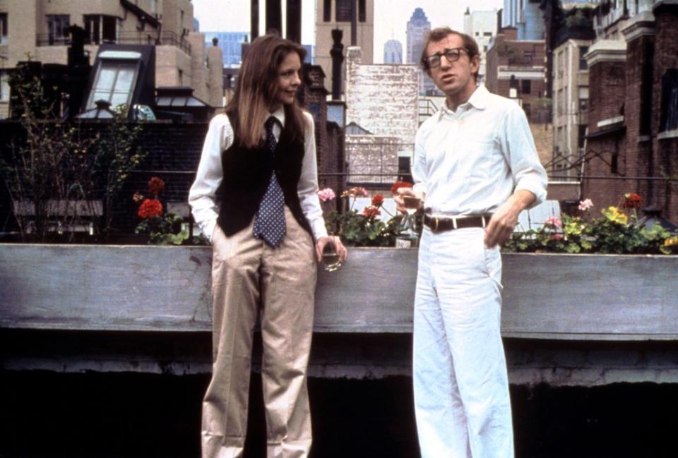 Matthew Perry was apparently a fan of the 1977 movie “Annie Hall” starring Diane Keaton (left) and Woody Allen (right). Courtesy Everett Collection