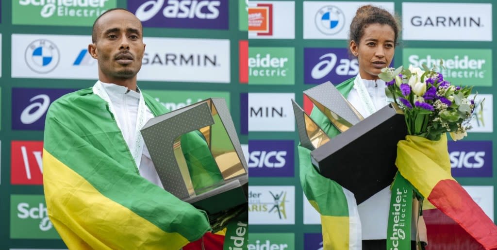 Mulugeta Uma (left) and Mestawut Fikir (right) (AP Photo/Lewis Joly)