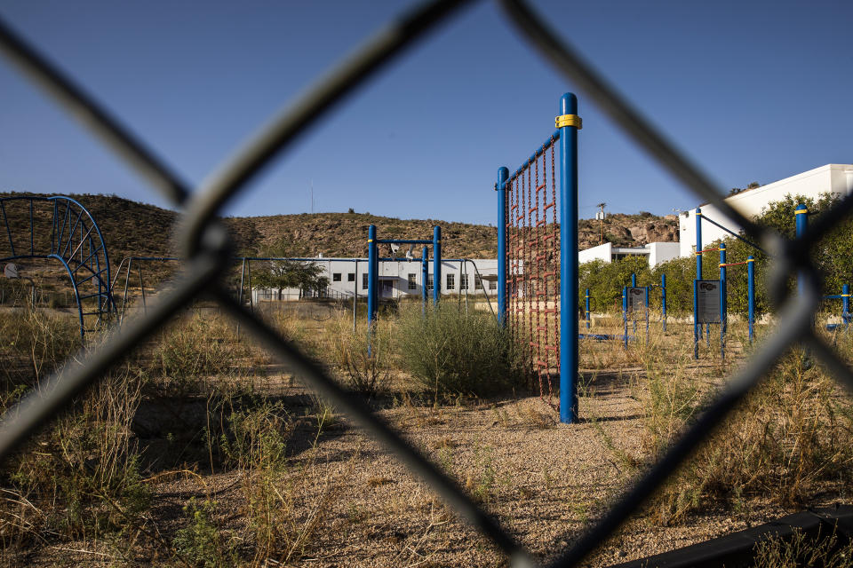 Image: The playground at Palo Christi Elementary School (Joe Buglewicz / for NBC News)