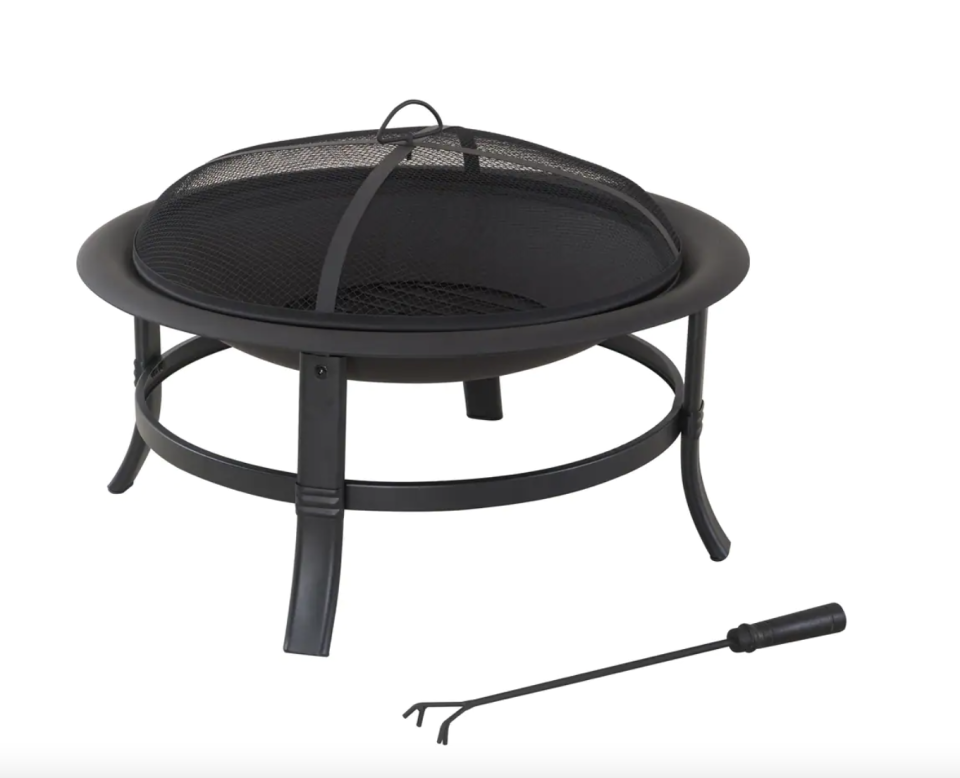 For Living Augusta Fire Pit with Poker (Photo via Canadian Tire)