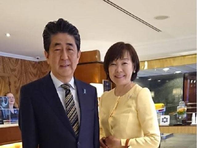 安倍晉三遺孀預計17日來台訪問，將與蔡英文、賴清德見面。（資料照，翻自推特）