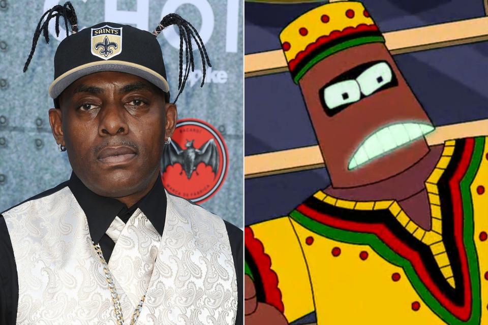 Rapper Coolio attends Spike TV's "Guys Choice 2015" at Sony Pictures Studios on June 6, 2015 in Culver City, California. ; Kwanzaabot in Futurama