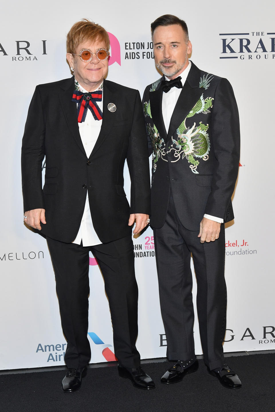 Sir Elton John and husband David Furnish