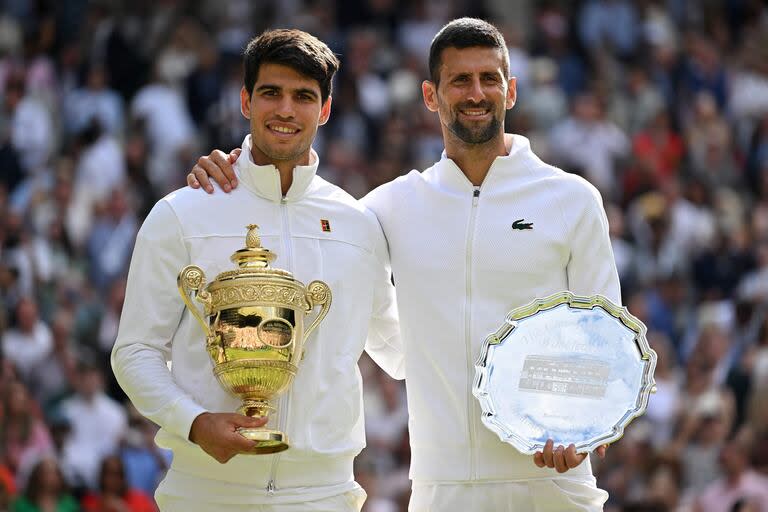 Carlos Alcaraz le impidió a Novak Djokovic ser el máximo campeón de la historia en soledad: el serbio comparte el primer puesto