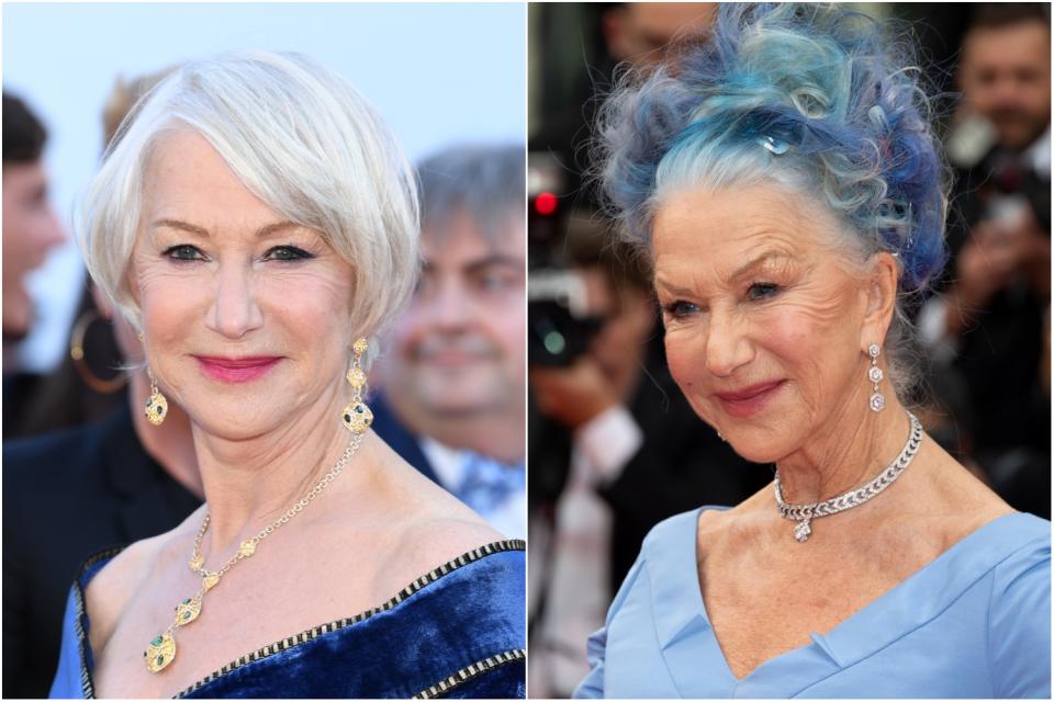 Helen Mirren hair transformation