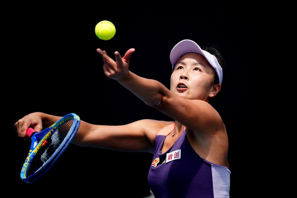 Fears over the wellbeing of China's Peng Shuai have led to the WTA suspending all of its tournaments in the country  (Reuters)