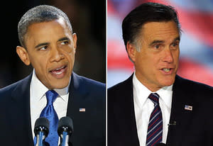 President Barack Obama, Mitt Romney | Photo Credits: Scott Olson/Getty Images; Joe Raedle/Getty Images