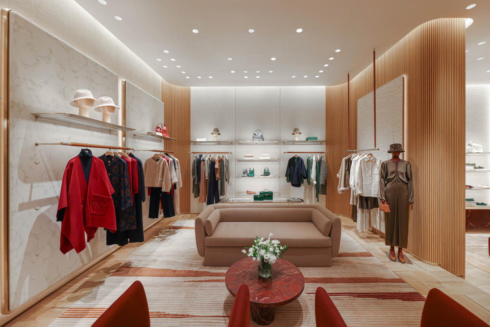 The Loro Piana women’s collections in the new Dubai store