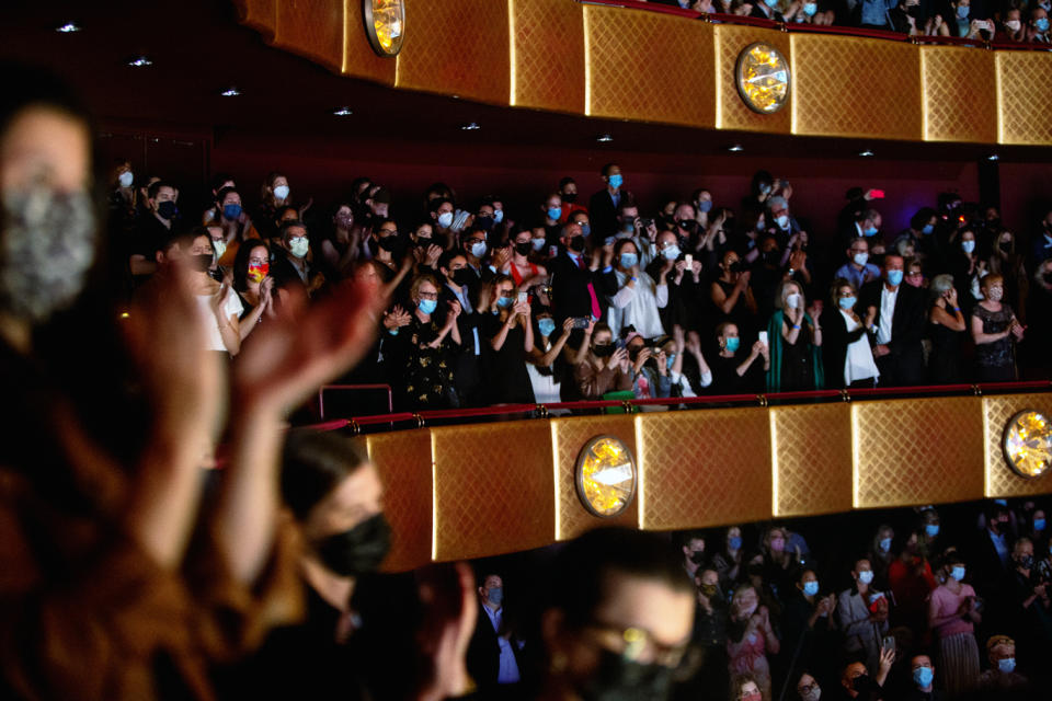 The audience at New York City Ballet giving the company a standing ovation. - Credit: Lexie Moreland/WWD