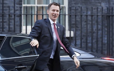 Health secretary Jeremy Hunt has previously expressed fears over the impact social media has on children's health - Credit: DANIEL LEAL-OLIVAS/AFP