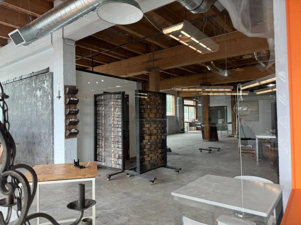 The restaurant and event space inside Mercato della Bonta, a restaurant and cafe in suite 127 of the Granary Building at 1211 Granary Ave. in Bellingham, Wash. on Wednesday, June 26, 2024.