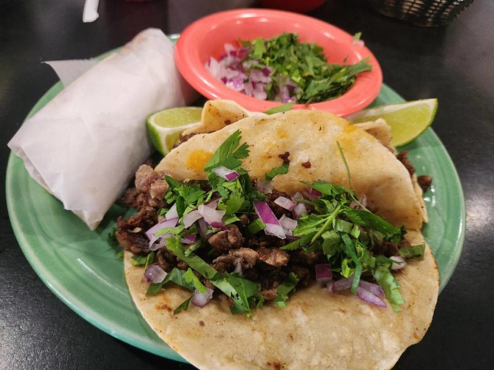 Tacos from Taqueria Jalisco.