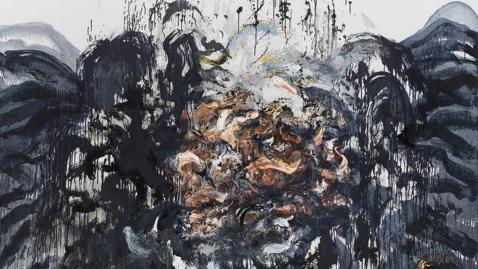 "Maelstrom X" (2022), oil on canvas by Maggi Hambling. - Courtesy Frankie Rossi Art Projects