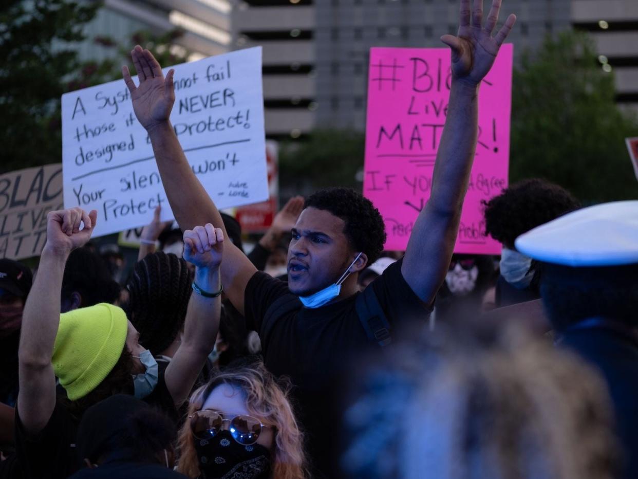 detroit protest