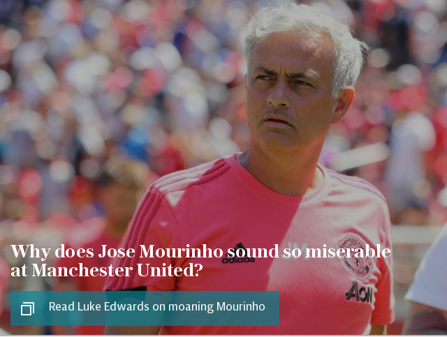 Jose Mourinho is slipping into a familiar pattern of complaints at Man Utd that usually ends with his departure