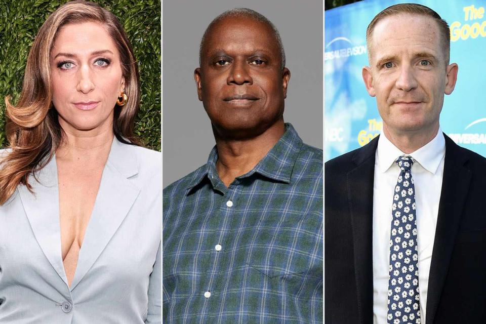 <p>Jamie McCarthy/WireImage; Art Streiber/NBC/NBCU Photo Bank via Getty; Rob Latour/Shutterstock </p> Chelsea Peretti, Andre Braugher and Marc Evan Jackson