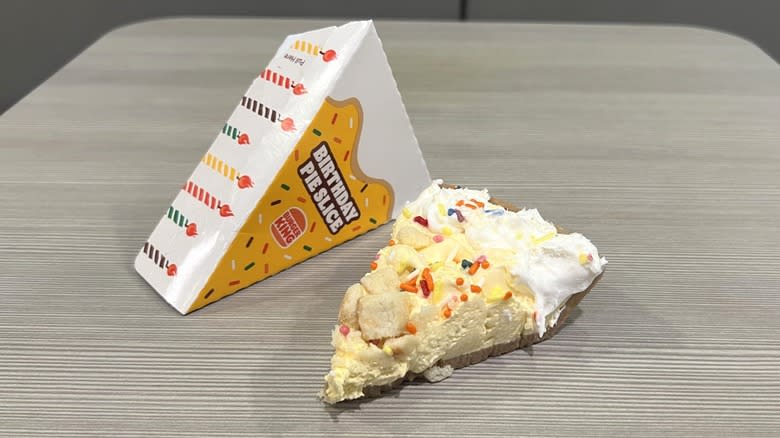 Burger King Birthday Pie Slice