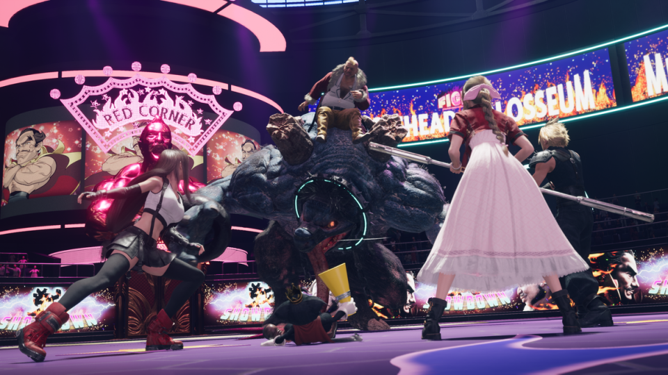 A showdown in the new, improved Gold Saucer (Square-Enix LTD)