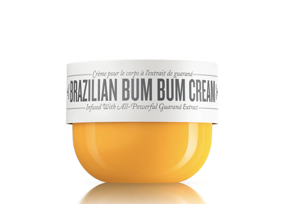 <p><a href="https://go.redirectingat.com?id=74968X1596630&url=https%3A%2F%2Fsoldejaneiro.com%2Fproducts%2Fbrazilian-bum-bum-cream&sref=https%3A%2F%2F" rel="nofollow noopener" target="_blank" data-ylk="slk:Shop Now;elm:context_link;itc:0;sec:content-canvas" class="link ">Shop Now</a></p><p>Brazilian Bum Bum Cream</p><p>$38.40</p><span class="copyright">Sol de Janeiro</span>