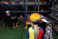 Indonesian Islamic teacher dresses as clown to teach children in Tangerang