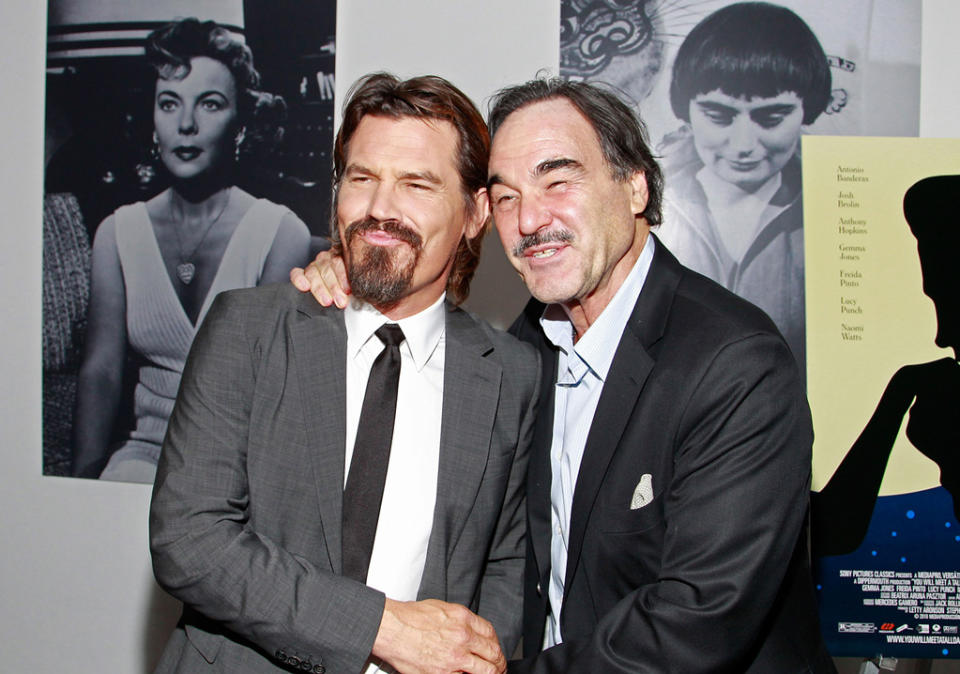 You Will Meet a Tall Dark Stranger NYC Screening 2010 Josh Brolin Oliver Stone