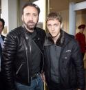 Die einzige Person, die genauso ernst dreinblickt wie Ivan, ist Hollywood-Star Nicolas Cage.