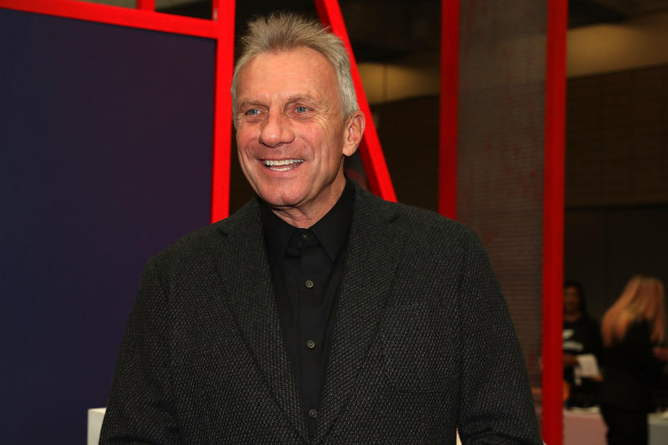 A statue depicting Joe Montana and "The Catch" was vandalized after Monday night's game. (Photo by Shareif Ziyadat/WireImage/Getty Images)