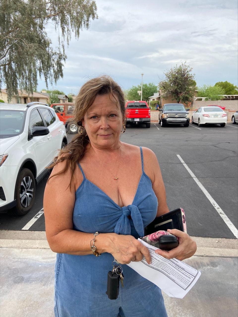 Melinda McMillen, 62, stepped out to vote in-person on Tuesday and said that compared to the presidential elections in 2020, the system on Tuesday at the voting Center was more "controlled."