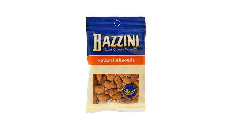 Packet of Bazzini's natural almonds