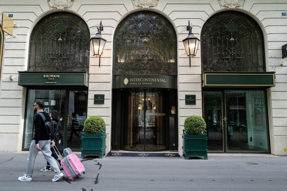 The Intercontinental Paris Le Grand hotel, in the cityâ€™s Opera district. Photographer: Anita Pouchard Serra/Bloomberg