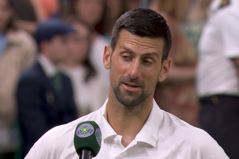 Novak Djokovic has been left furious at the Wimbledon crowd