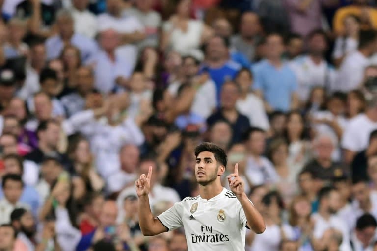 Marco Asensio's goal moved Real Madrid above Barcelona at the top of La Liga
