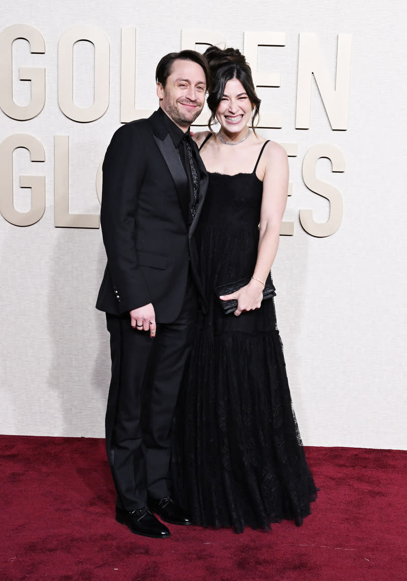 Kieran Culkin, wife Jazz Charton, Golden Globe Awards 2024, Jan. 7 , Los Angeles