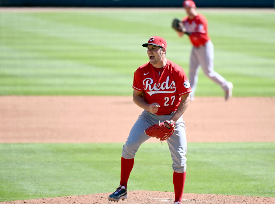 Trevor Bauer 2020效力辛辛那提紅人時獲得國聯賽揚獎肯定。（Photo by Adam Hagy/MLB Photos via Getty Images）