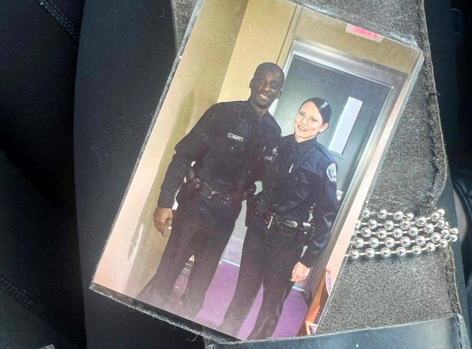 Detroit Police Officer Amanda Hudgens and her partner Loren Courts.