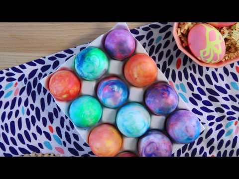 Shaving Cream Easter Eggs