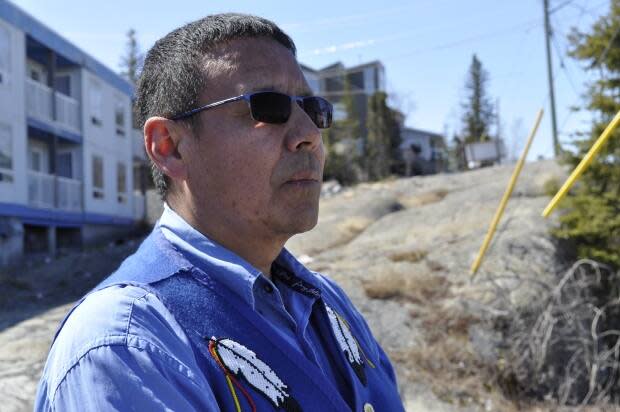 Yellowknives Dene Chief Ernest Betsina is shown in Ndilo, N.W.T., in June 2020.