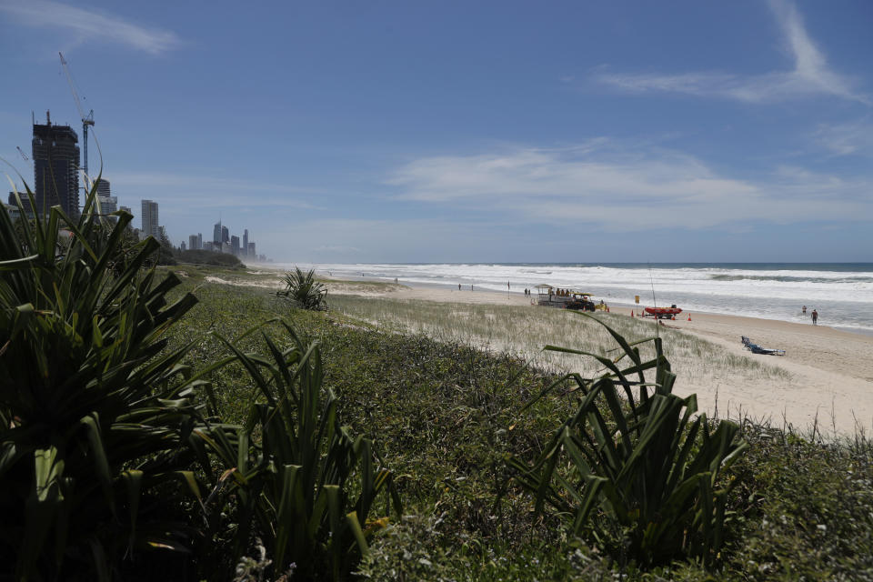 Pictured is Mermaid Beach on Queensland's Gold Coast.