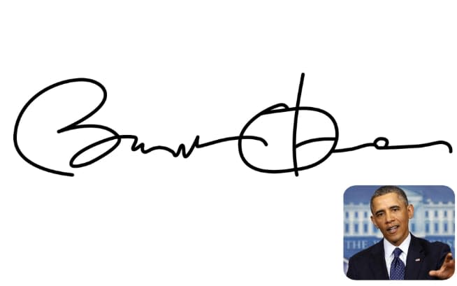 Barack Obama's signature was a case of ideals over personality, apparently