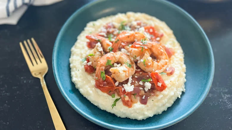 Mediterranean-Inspired Shrimp And Grits