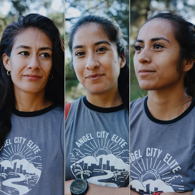 From left: ACE Team members Andrea Guerra, Grace Gonzalez and Grace Zamudio. (Photo: Nolwen Cifuentes for HuffPost)