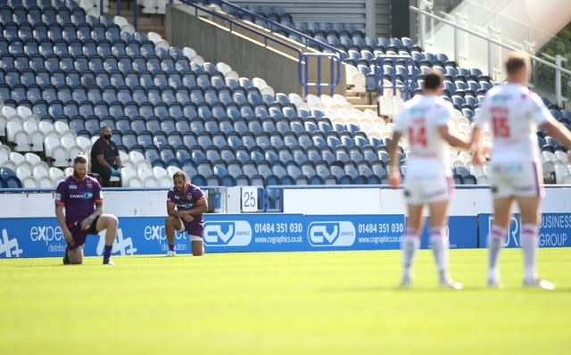 Empty stands have become a familiar sight