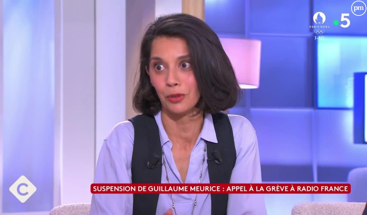 "C'est pénible que toute une antenne soit réduite à une blague pourrie" : Sophia Aram s'en prend à Guillaume Meurice dans "C à vous" - France 5