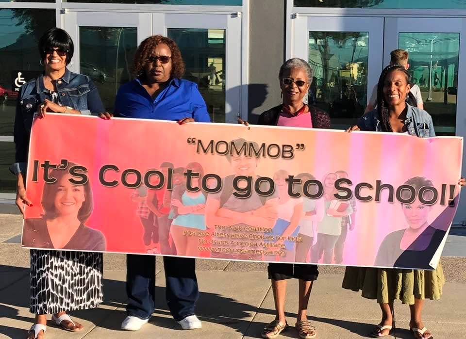 A “Mom Mob” and “Men Mob” will meet Thursday on the campus of Silverado High School in Victorville to encourage students that “It’s Cool to go to School.”