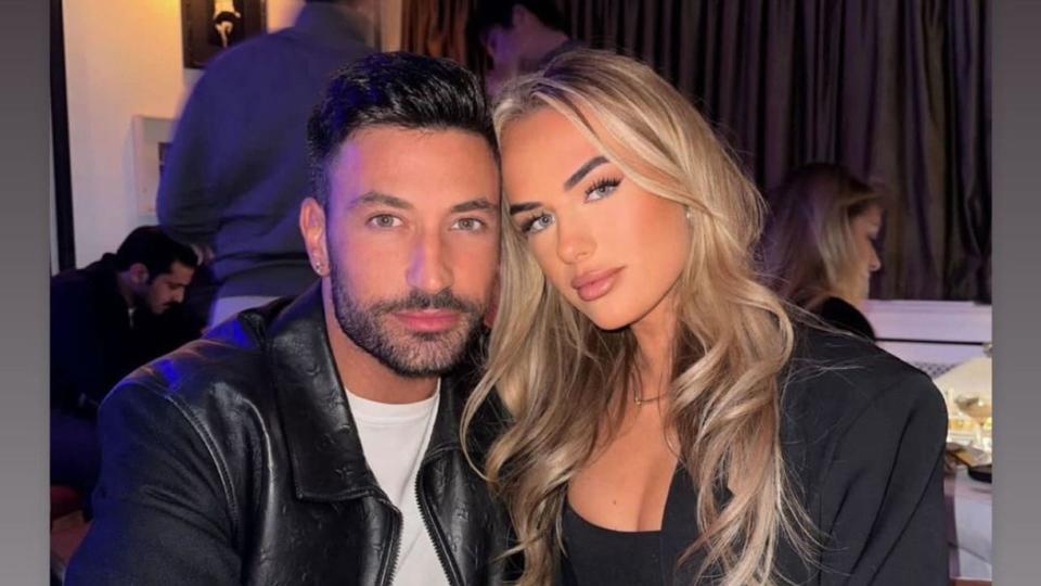A photo of Giovanni Pernice and his girlfriend 
