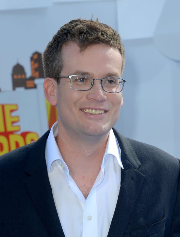 John Green arrives for the MTV Movie Awards at Nokia Theatre L.A. Live in Los Angeles in 2015. File Photo by Jim Ruymen/UPI