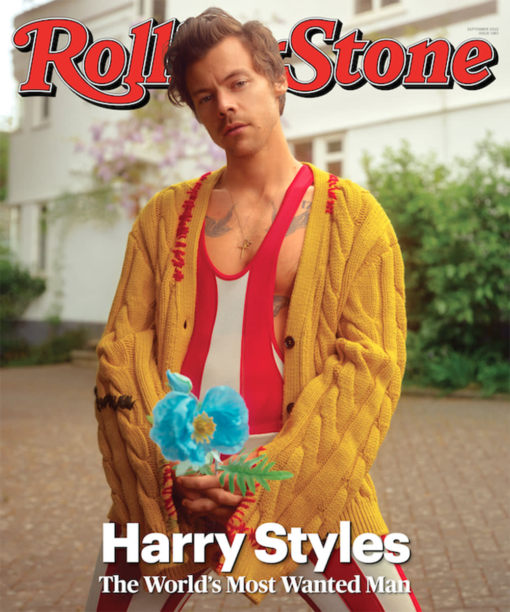 HARRY STYLES on the cover of ROLLING STONE