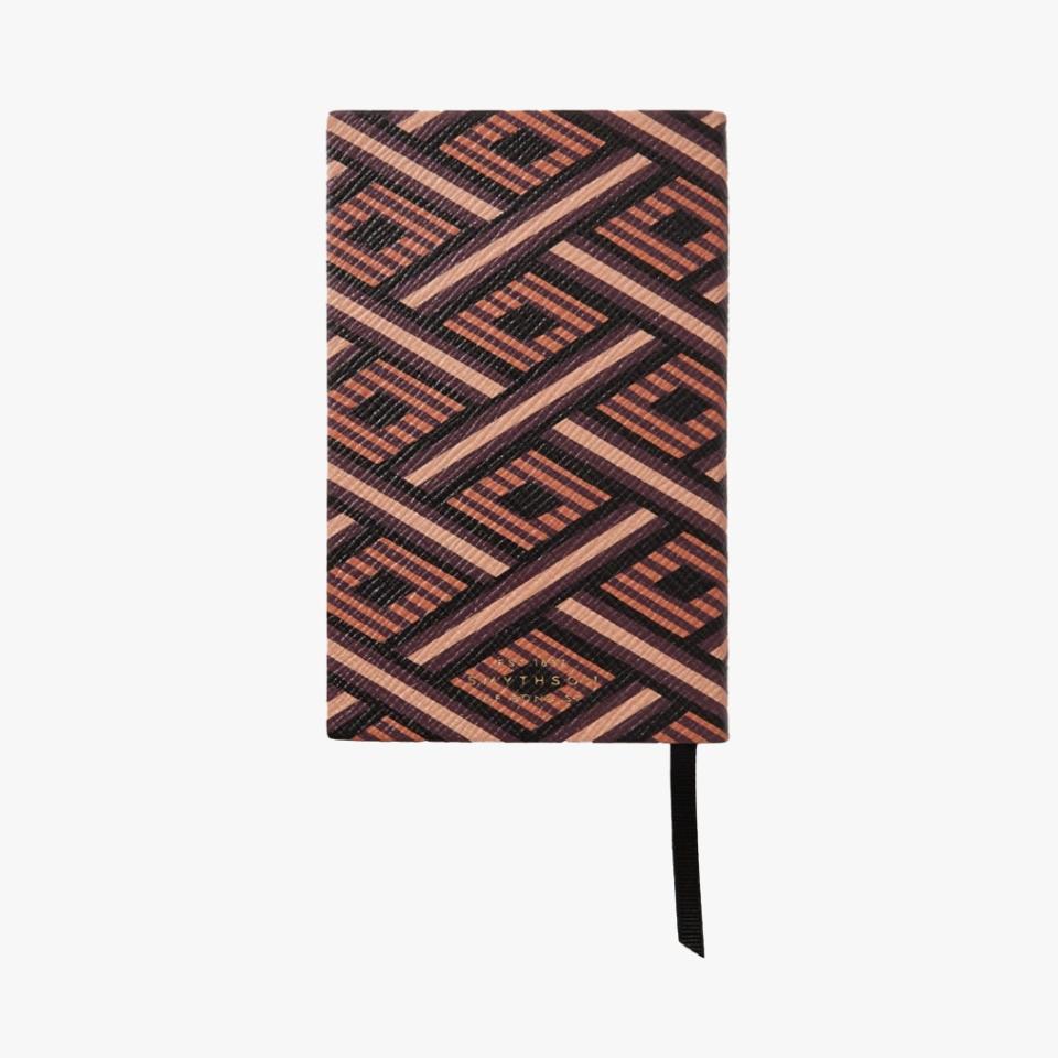 Smythson Panama printed texture notebook