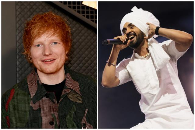 Ed Sheeran sings in Punjabi for first time with Diljit Dosanjh in Mumbai